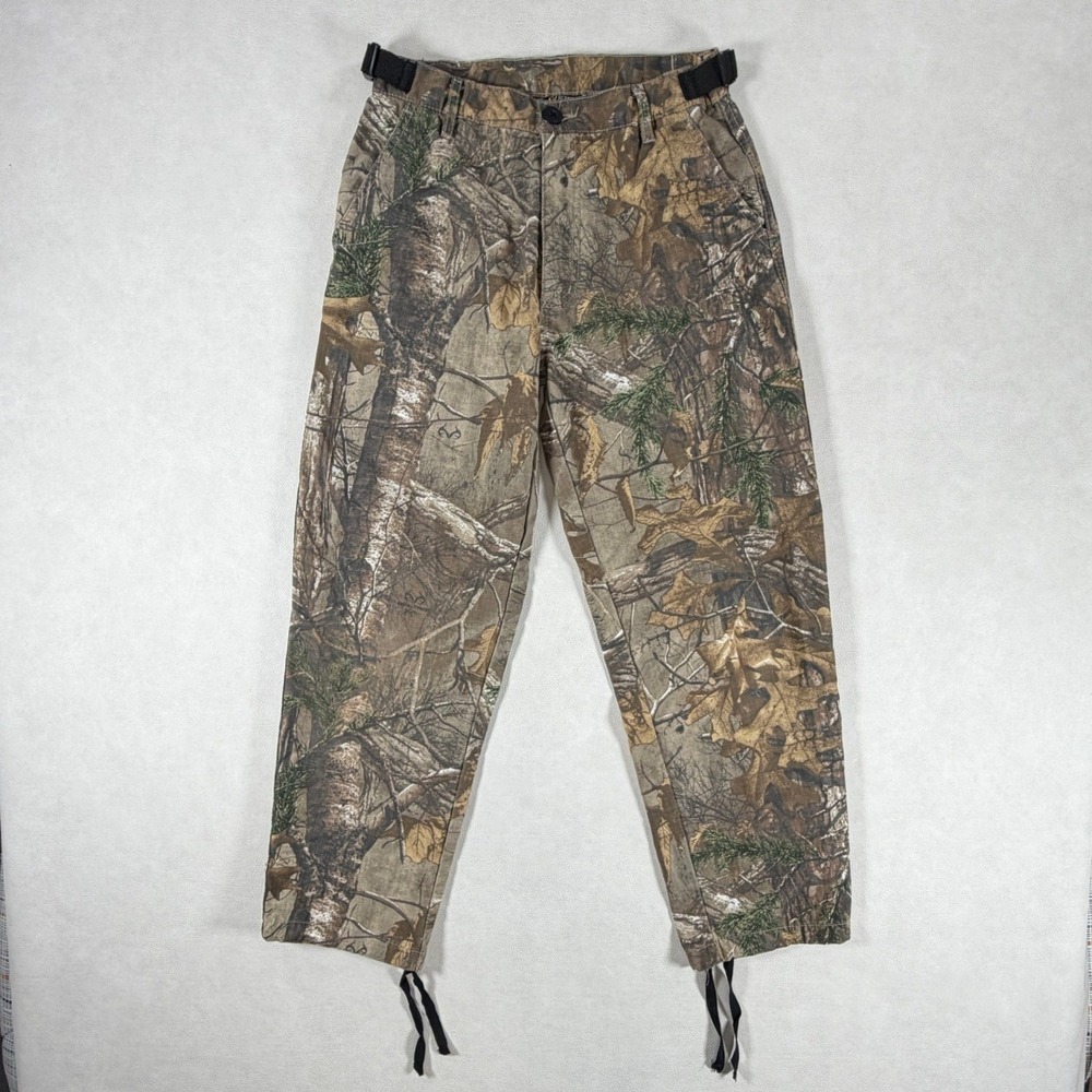 Scent Blocker Youth XL RealTree Camo Hunting Pants Ripstop Adjustable Waist